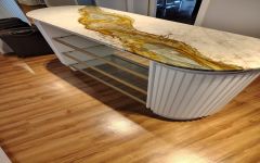 Tampo em Marmore Dolomitico Macchia Oro